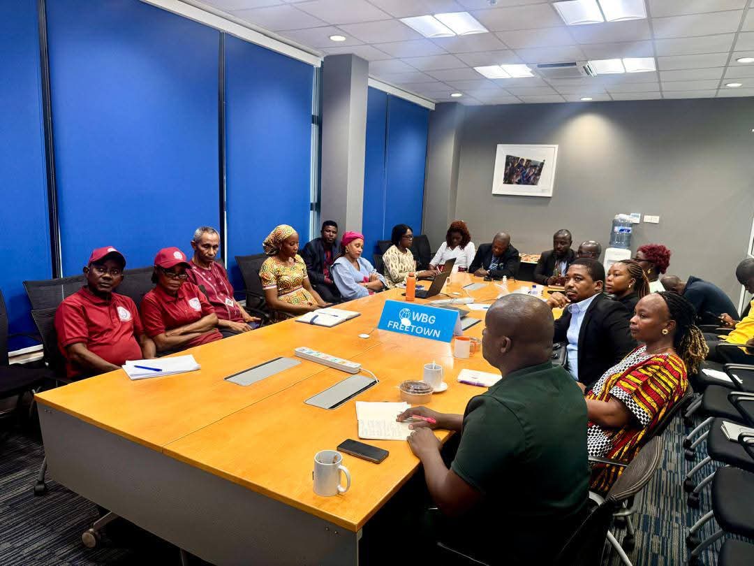 PaNBA team in a working session with the World Bank Group, Freetown