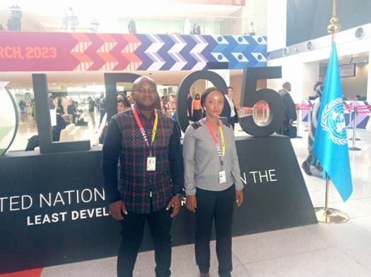 PaNBA representative at a United Nations LDC5 conference session